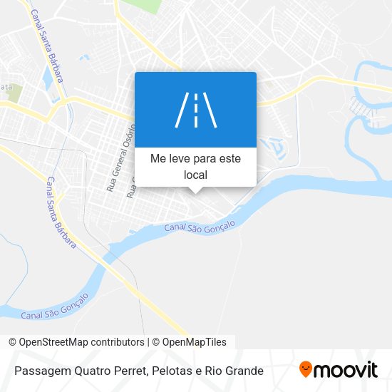 Passagem Quatro Perret mapa