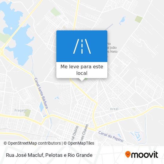 Rua José Macluf mapa