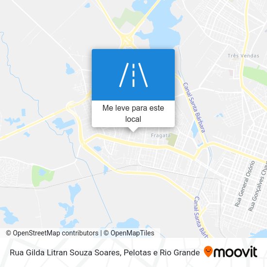 Rua Gilda Litran Souza Soares mapa