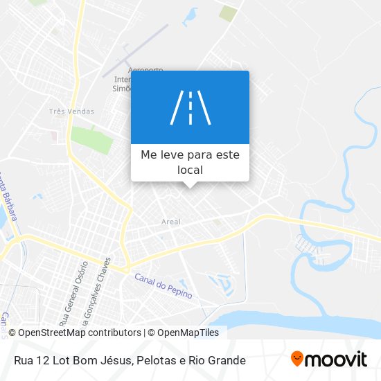 Rua 12 Lot Bom Jésus mapa