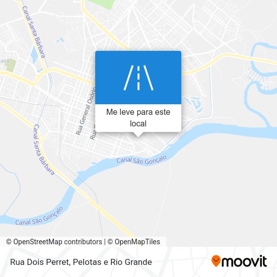 Rua Dois Perret mapa