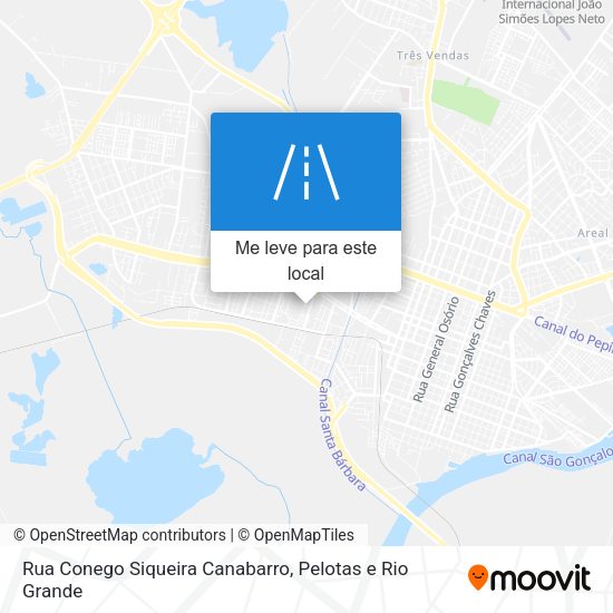 Rua Conego Siqueira Canabarro mapa