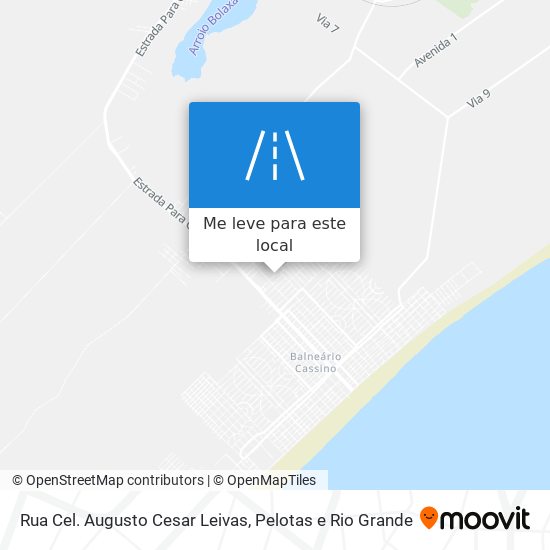 Rua Cel. Augusto Cesar Leivas mapa