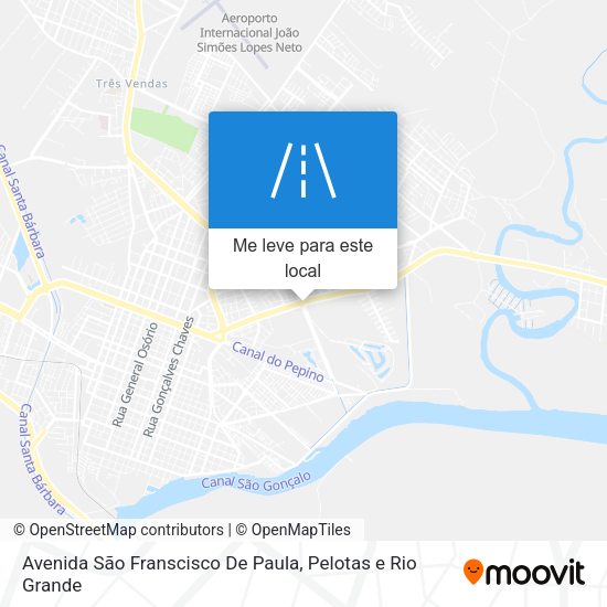 Avenida São Franscisco De Paula mapa