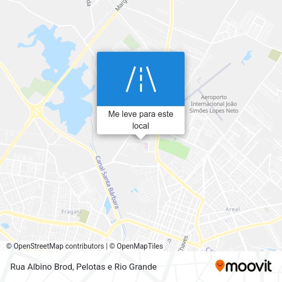 Rua Albino Brod mapa