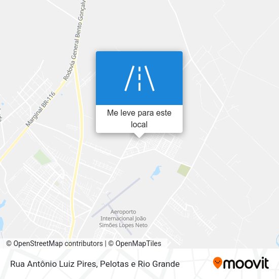Rua Antônio Luiz Pires mapa