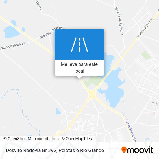 Desvito Rodovia Br 392 mapa