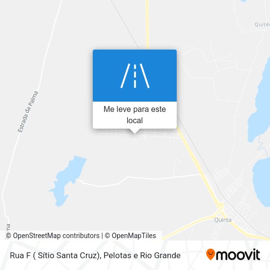 Rua F ( Sítio Santa Cruz) mapa