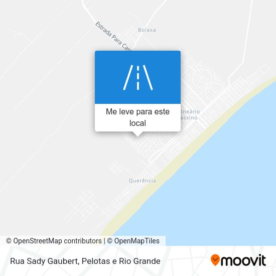 Rua Sady Gaubert mapa