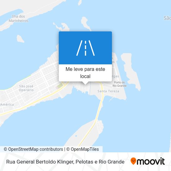 Rua General Bertoldo Klinger mapa
