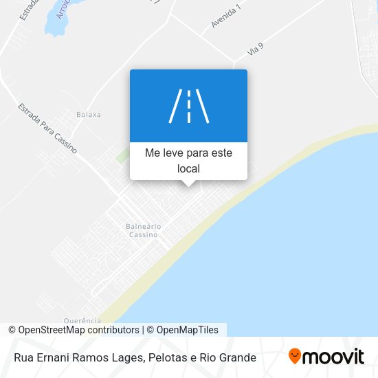 Rua Ernani Ramos Lages mapa