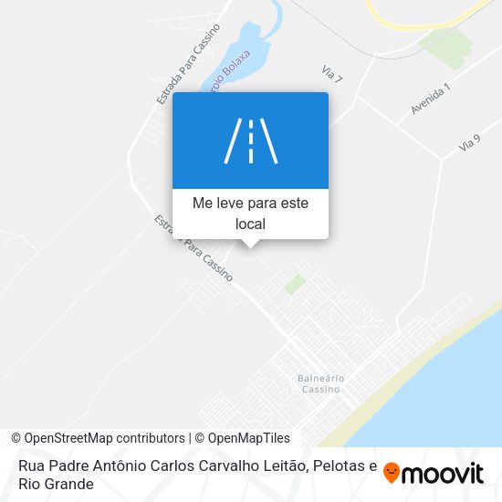 Rua Padre Antônio Carlos Carvalho Leitão mapa
