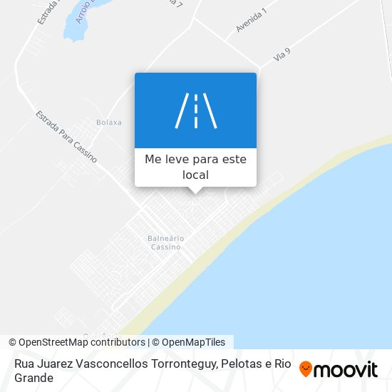 Rua Juarez Vasconcellos Torronteguy mapa