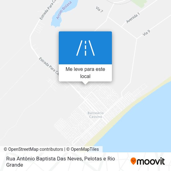 Rua Antônio Baptista Das Neves mapa