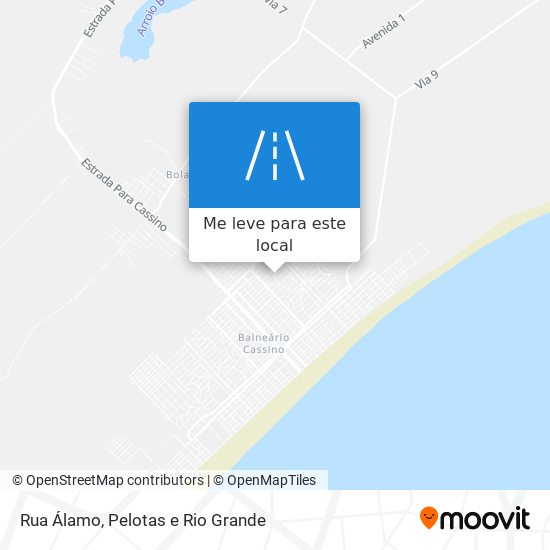 Rua Álamo mapa