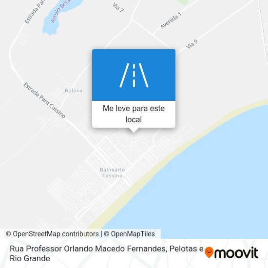 Rua Professor Orlando Macedo Fernandes mapa