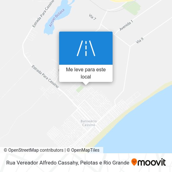 Rua Vereador Alfredo Cassahy mapa