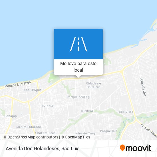 Avenida Dos Holandeses mapa