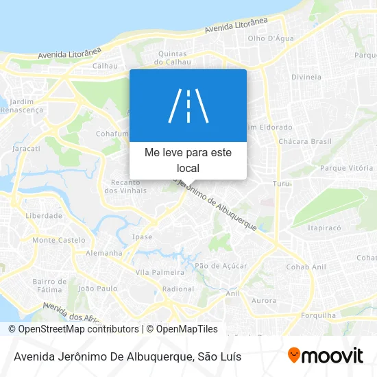 Avenida Jerônimo De Albuquerque mapa