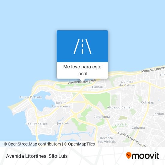 Avenida Litorânea mapa