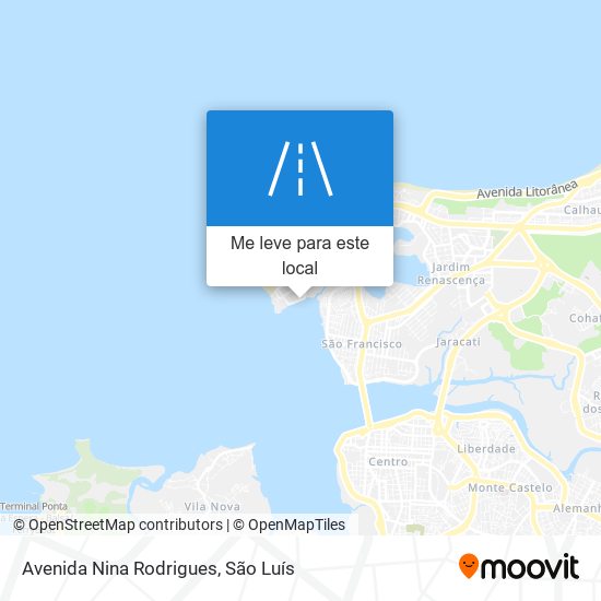 Avenida Nina Rodrigues mapa