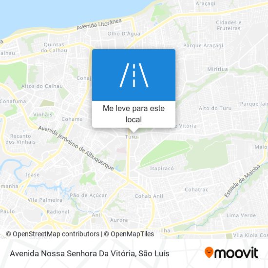 Avenida Nossa Senhora Da Vitória mapa