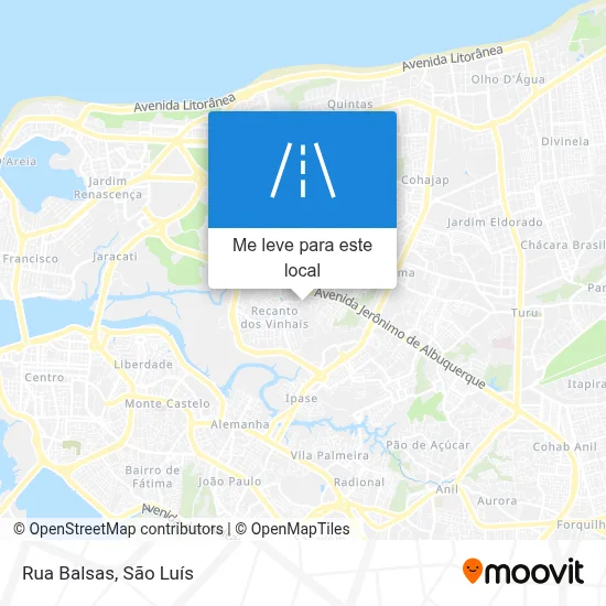 Rua Balsas mapa