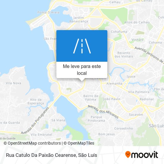 Rua Catulo Da Paixão Cearense mapa