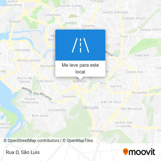 Rua D mapa