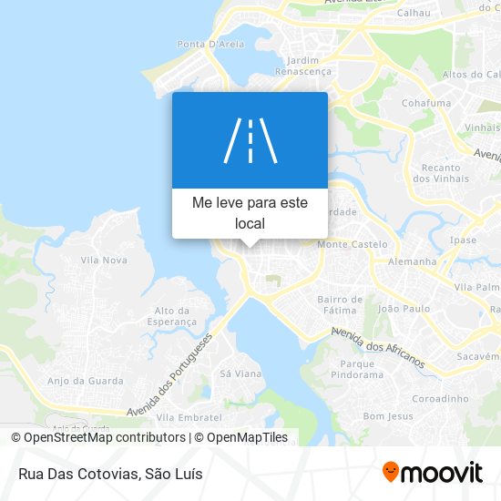 Rua Das Cotovias mapa