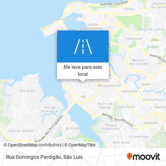 Rua Domingos Perdigão mapa