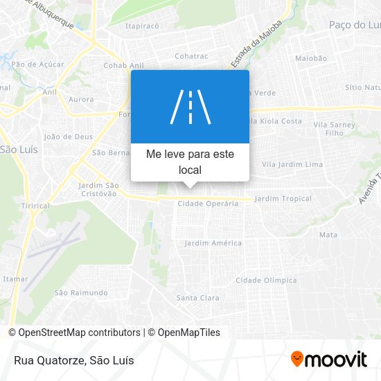 Rua Quatorze mapa