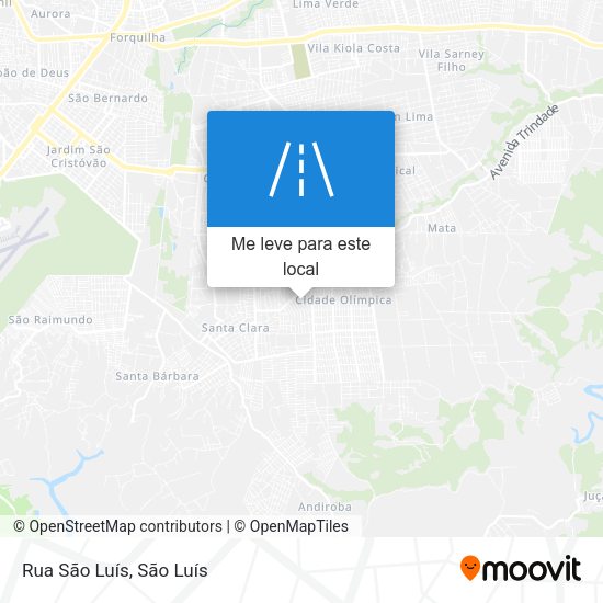 Rua São Luís mapa