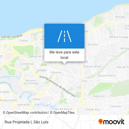 Rua Projetada I mapa