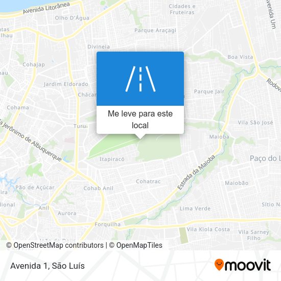 Avenida 1 mapa
