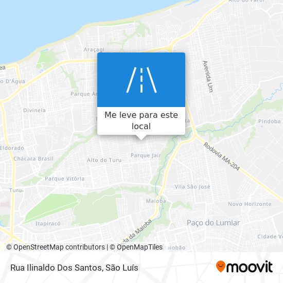 Rua Ilinaldo Dos Santos mapa