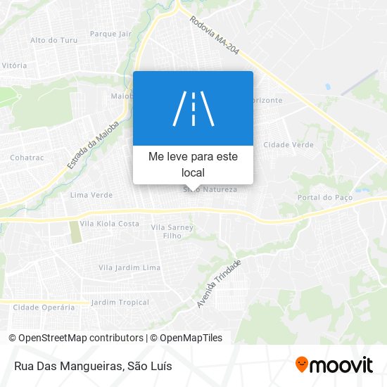 Rua Das Mangueiras mapa