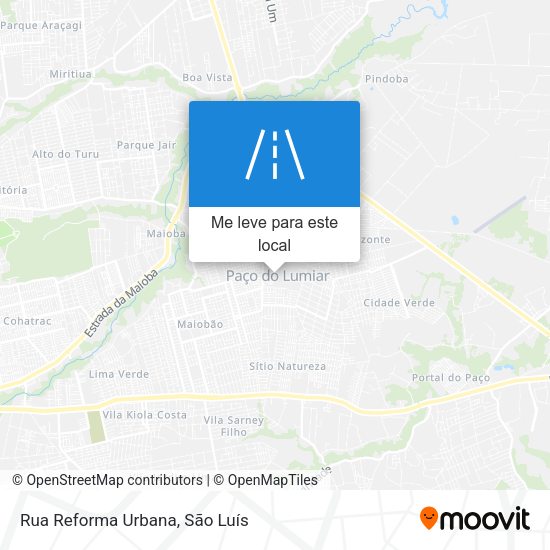 Rua Reforma Urbana mapa