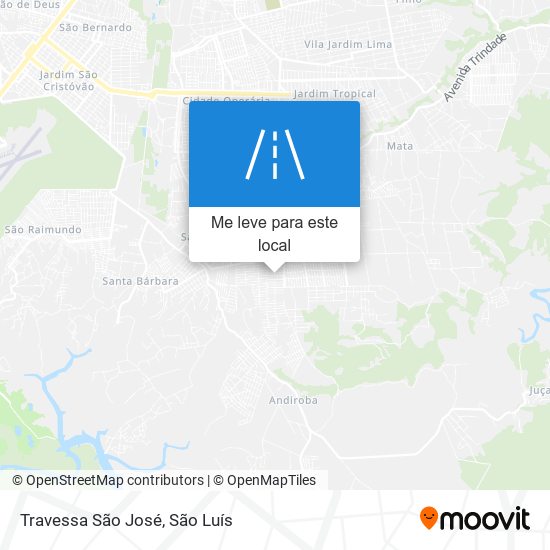 Travessa São José mapa