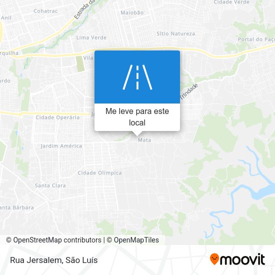 Rua Jersalem mapa