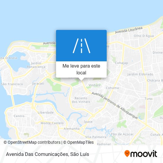 Avenida Das Comunicações mapa