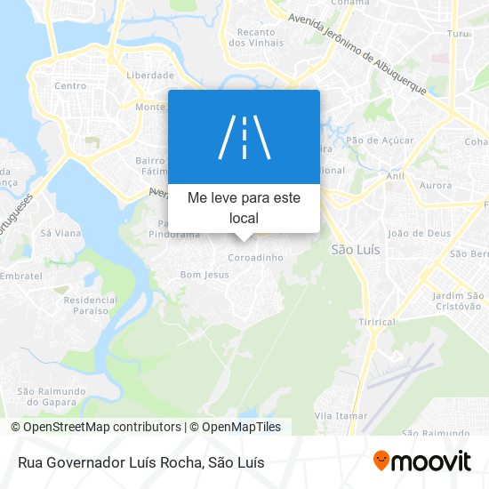 Rua Governador Luís Rocha mapa