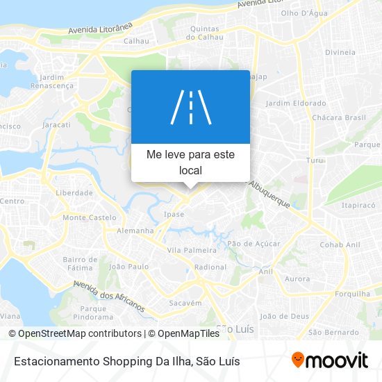 Estacionamento Shopping Da Ilha mapa