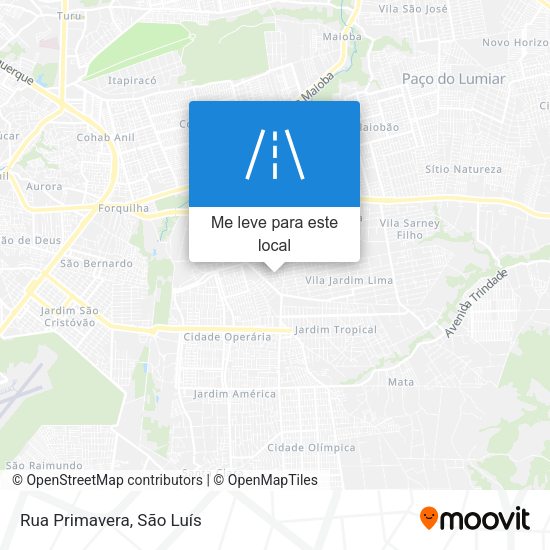 Rua Primavera mapa