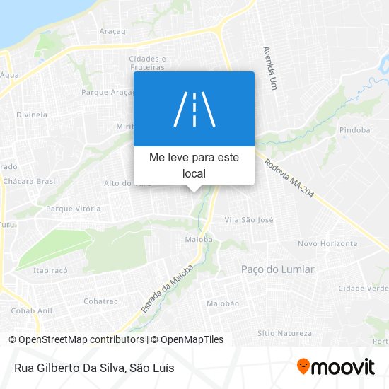 Rua Gilberto Da Silva mapa