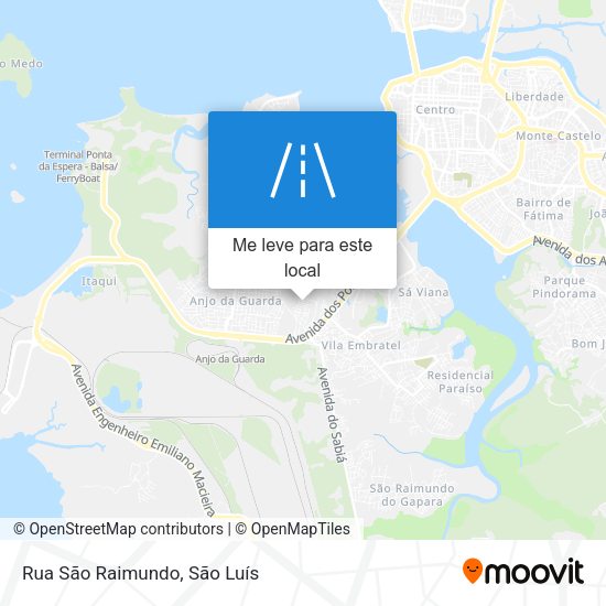 Rua São Raimundo mapa