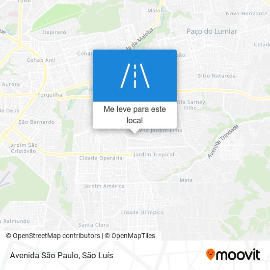 Avenida São Paulo mapa