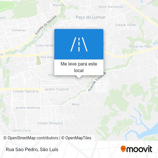 Rua Sao Pedro mapa
