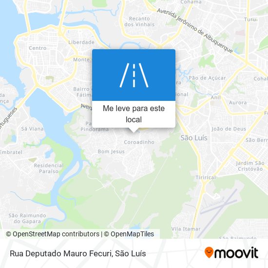 Rua Deputado Mauro Fecuri mapa