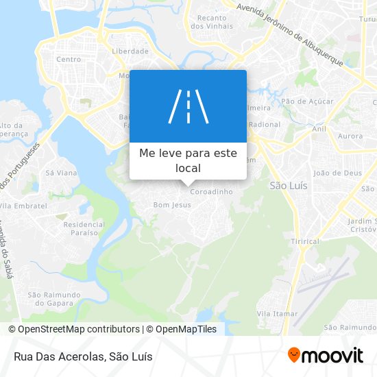 Rua Das Acerolas mapa